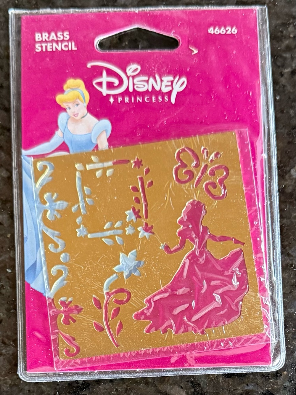 Kids/Adults Vintage “Disney” Brass Stencil for Card Making/Clothing Designs..🩷🩵